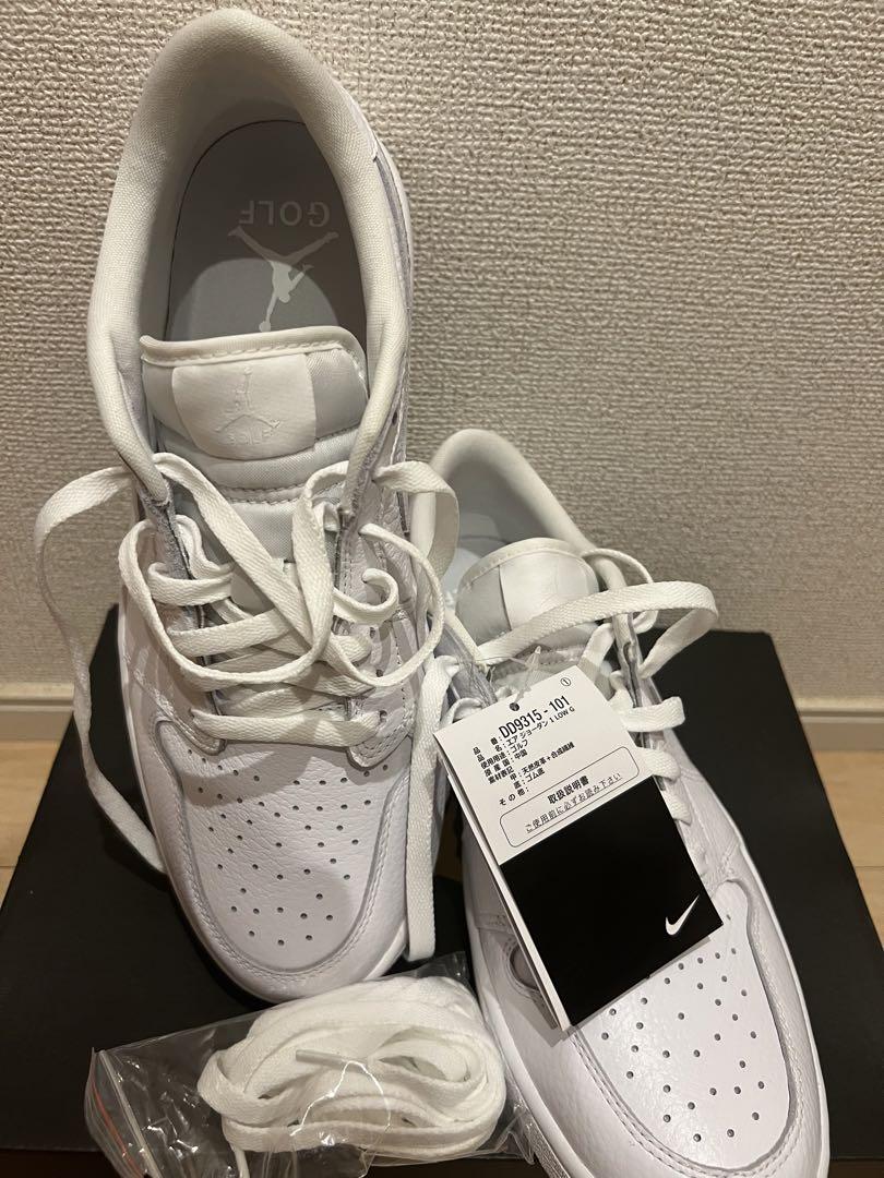 Nike Air Jordan 1 Low ホワイト ゴルフシューズ　27.5