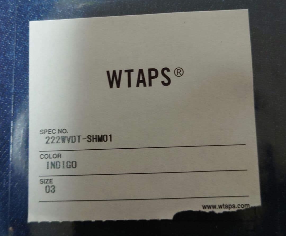 22AW☆WTAPS☆WCPO 01 LS COTTON DENIM☆L☆新品☆ | testandresearch.org