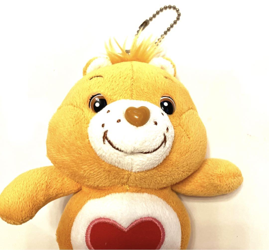 ケアベア ぬいぐるみストラップ テンダーハートベア レトロ