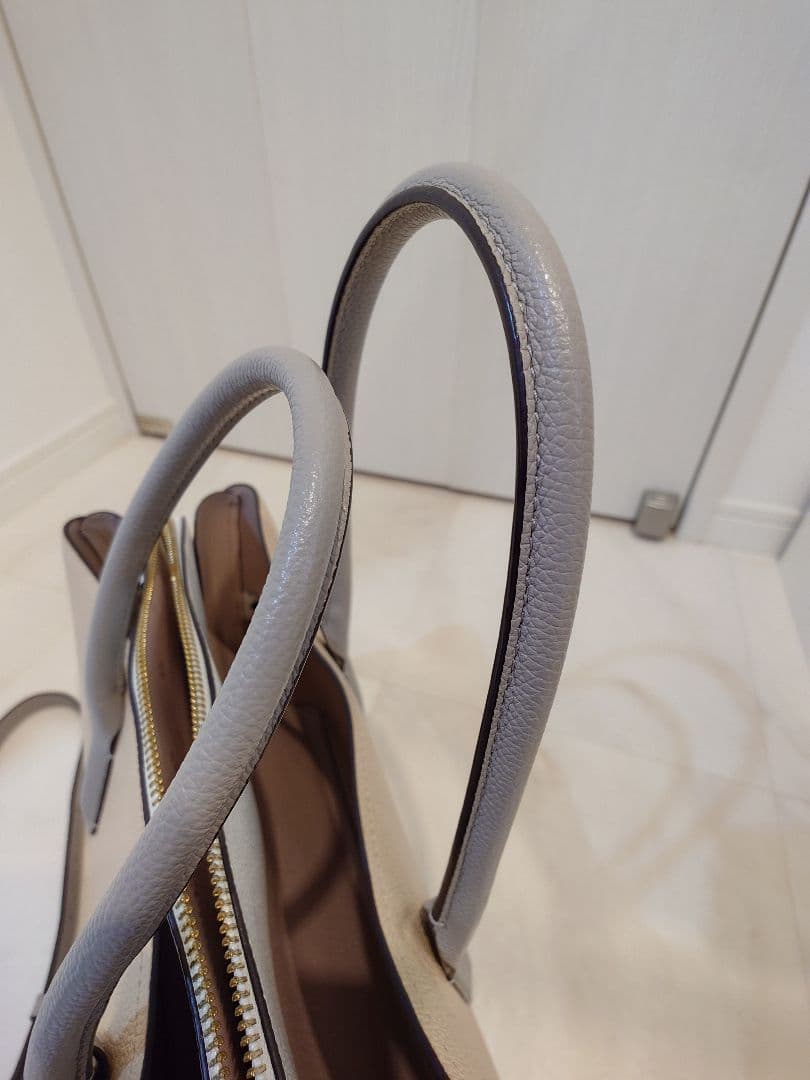 kate spade ハンドバッグ ベージュ/グレー kate spade ハンドバッグ ベージュ/グレー