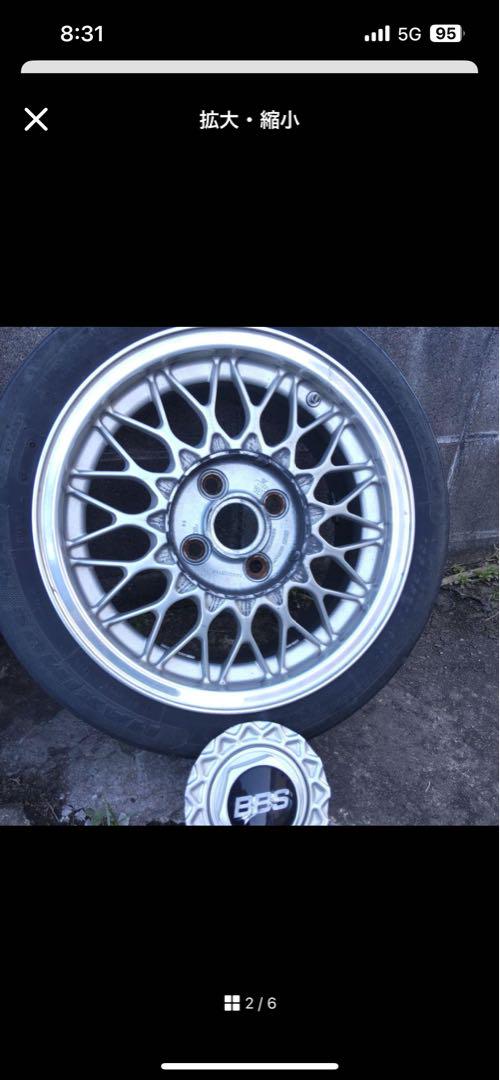 BBS RG14インチ スポークデザインホイール センターキャップ付き