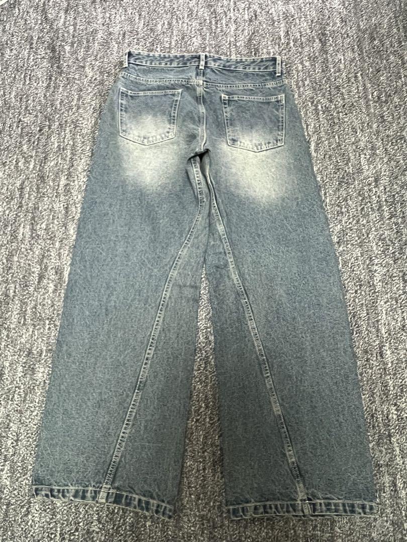 パンツ VINTAGE WASHED CURVED DENIM