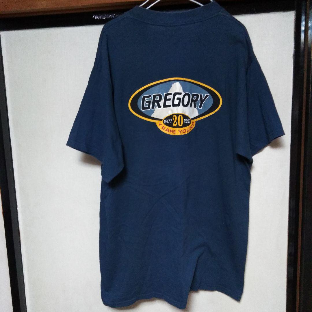 希少 90s GREGORY グレゴリー 20周年 オーバル Tシャツ usa