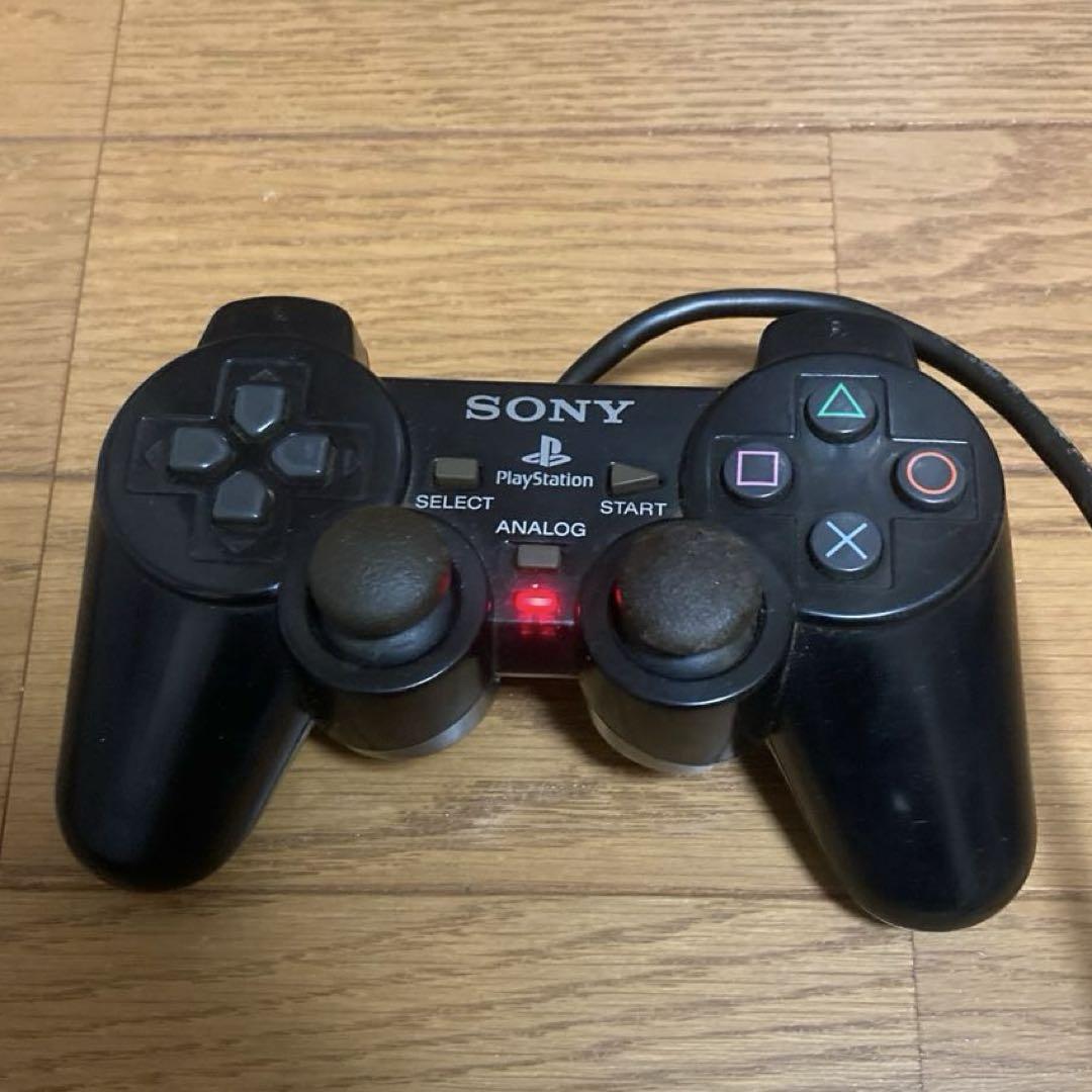 SONY PlayStation 2 コントローラー 有線 黒