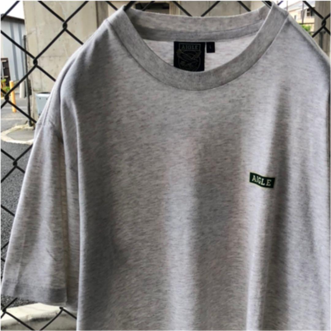 AIGLE エーグル Tシャツ バックプリント 胸ワンポイントプリント