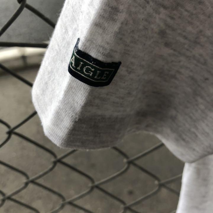 AIGLE エーグル Tシャツ バックプリント 胸ワンポイントプリント
