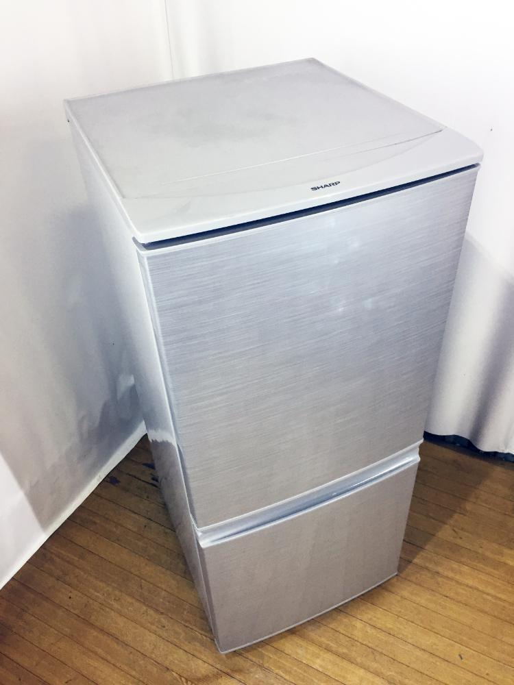 送料無料☆SHARP 137L 2ドア 冷蔵庫【SJ-14Y-S】