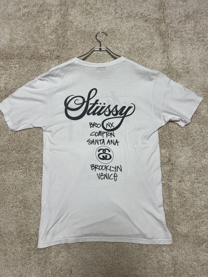 STUSSY - ステューシー Tシャツ ホワイト グラフィックプリント