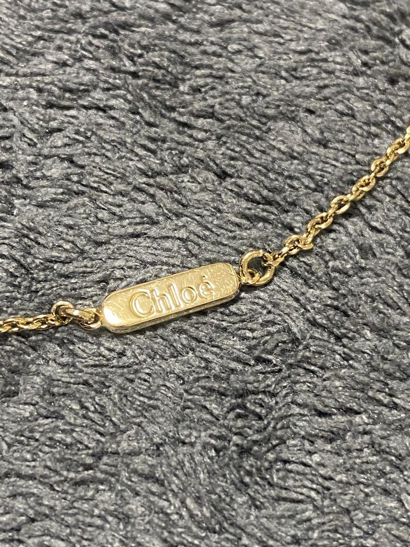 【美品】Chloé ハート型ゴールドブレスレット