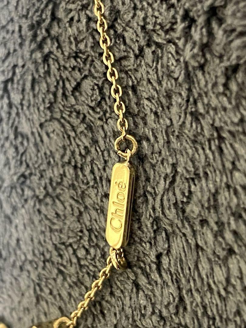 【美品】Chloé ハート型ゴールドブレスレット