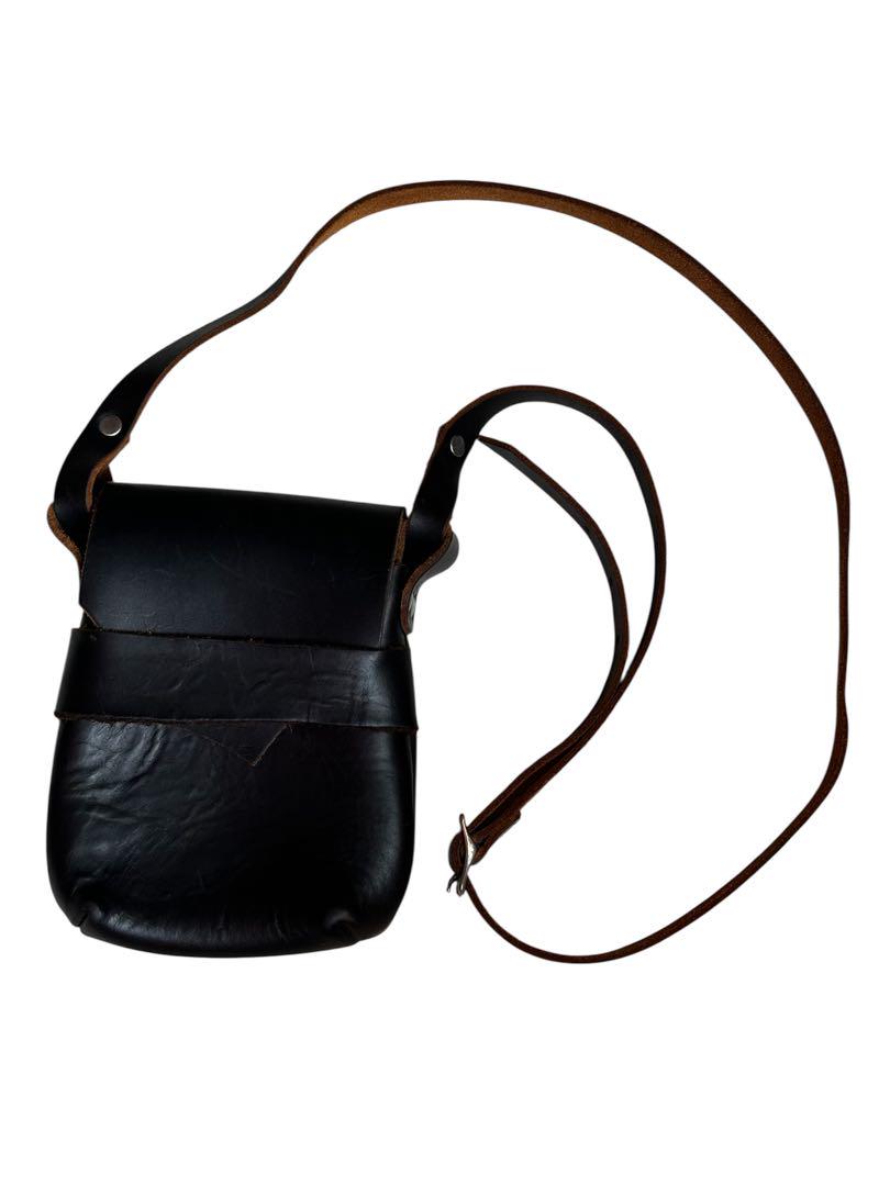 FERNAND LEATHER KELLY POUCH BLACK