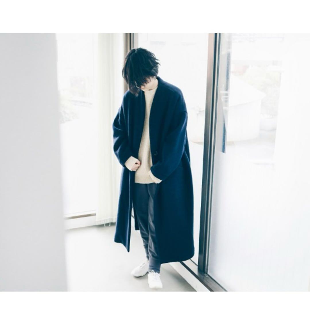 HAU コート　shaggy クラスカ HAU コートshaggy ネイビー ロングコート