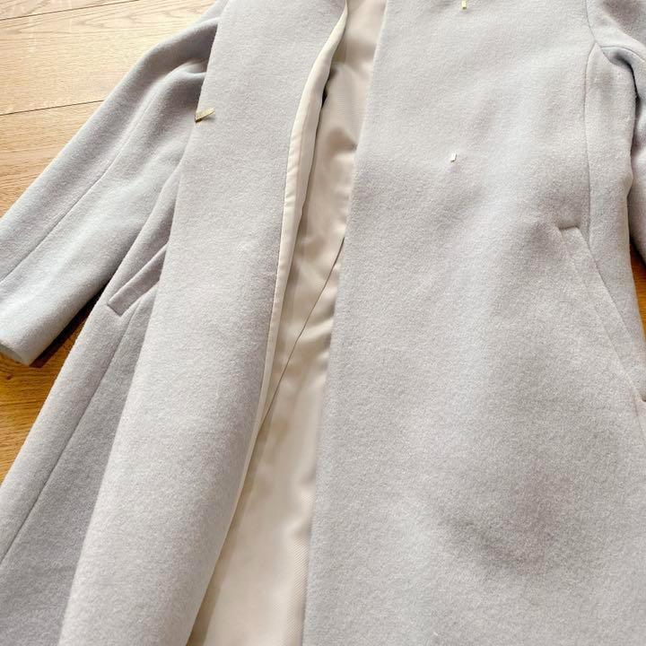 ルトは 新品 ノーカラーコート ブルー系 サイズ2 c0RIl-m52332371723 anySIS コート フロントで