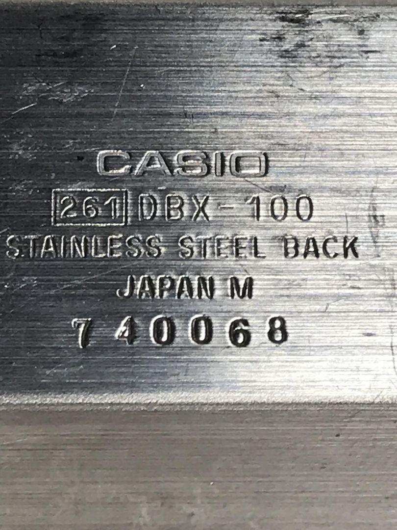 CASIO DBX-100 メンズ データバンク 腕時計 日本製品