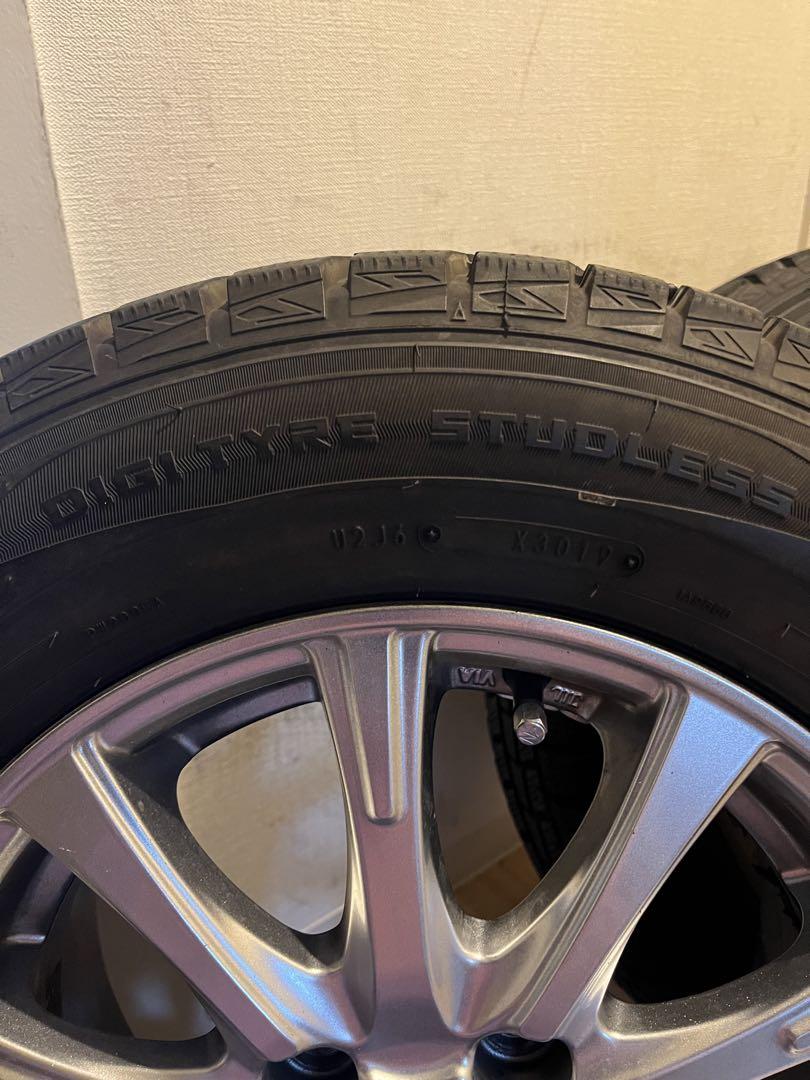 パート②送料込DLスタッドレスT/Wセット185/70-14 2本2枚