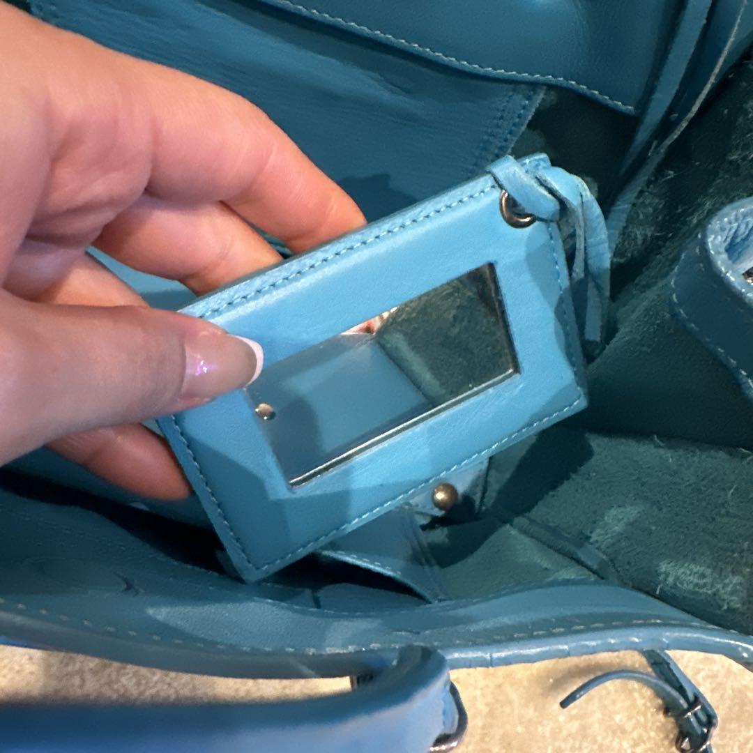 BALENCIAGA ブルー ショルダーバック バック 匿名配送 BALENCIAGA ブルー ショルダーバック バック 匿名配送