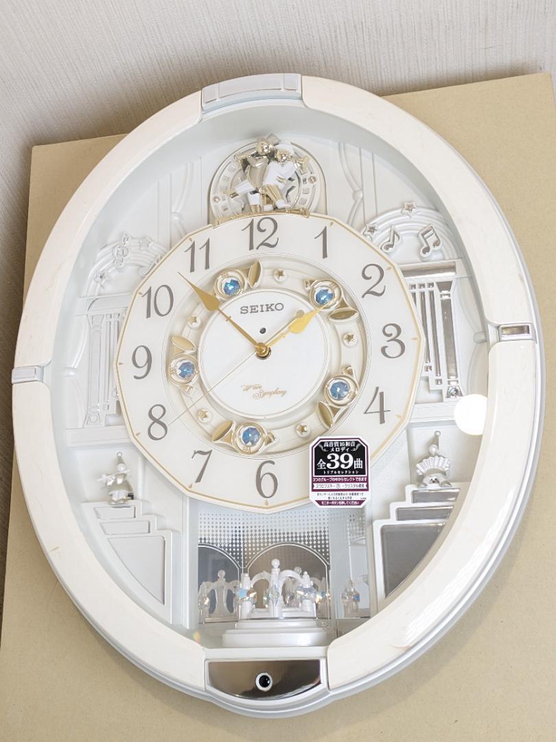 i☆【新品】SEIKO セイコー電波からくり時計 RE576A スイープ運針