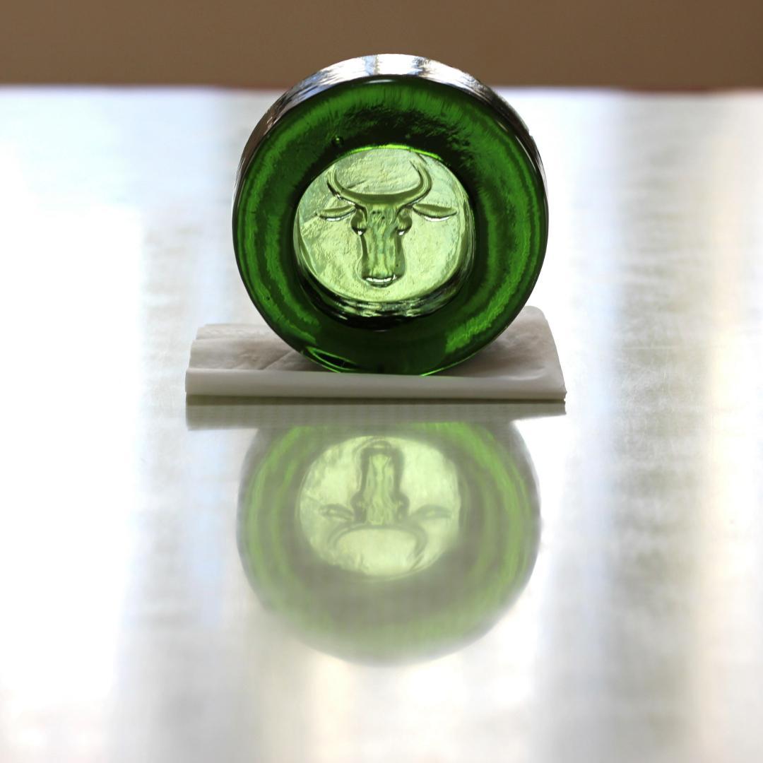【人気作】エリックホグラン 灰皿/ガラスオブジェ グリーン 牛 北欧ヴィンテージ 【人気作】エリックホグラン 灰皿/ガラスオブジェ グリーン 牛 北欧ヴィンテージ