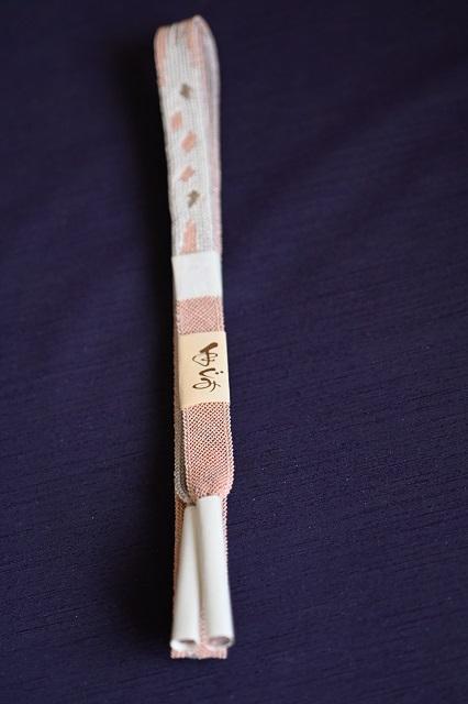 夏用 帯締め 正絹 高麗組 夏着物 撫子色/藤鼠 両面使用 和装小物 未使用