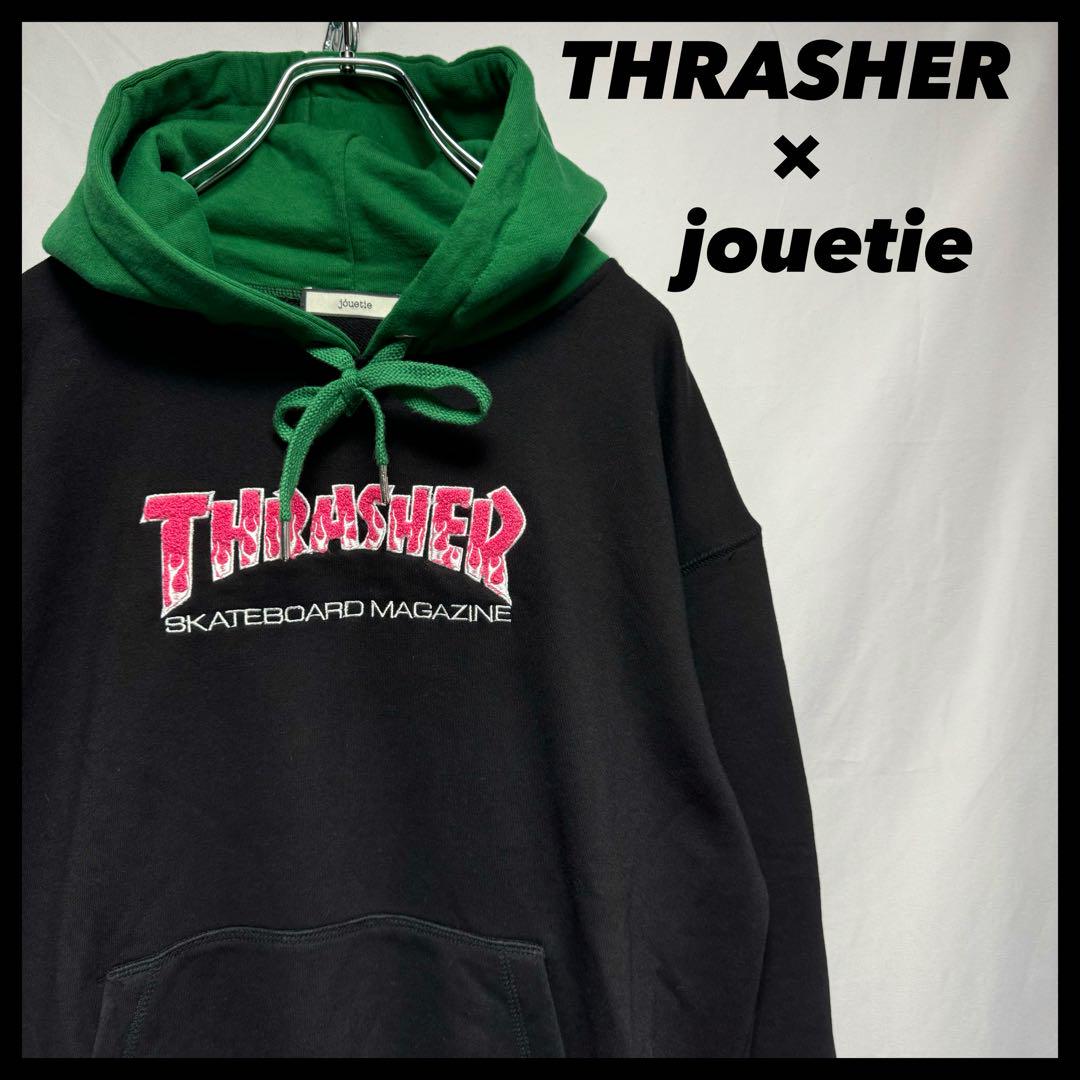 古着　THRASHER jouetie コラボ　パーカー　スケボー　16