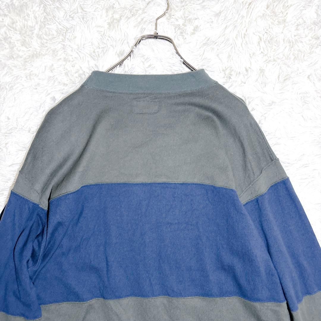 【希少】DESCENDANT ロンT カットソー 長袖 3 カーキ ネイビー