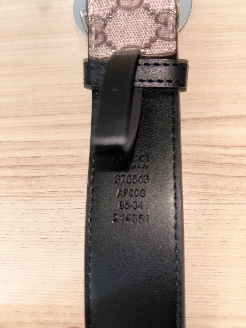 GUCCI インターロッキング ベルト シルバーバックル 100cm GUCCI インターロッキング シルバー 100cm バックルベルト
