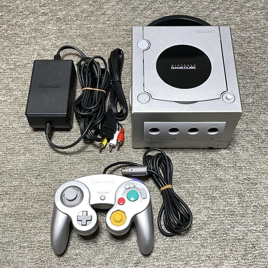Nintendo ゲームキューブ本体 シルバー コントローラー - メルカリ