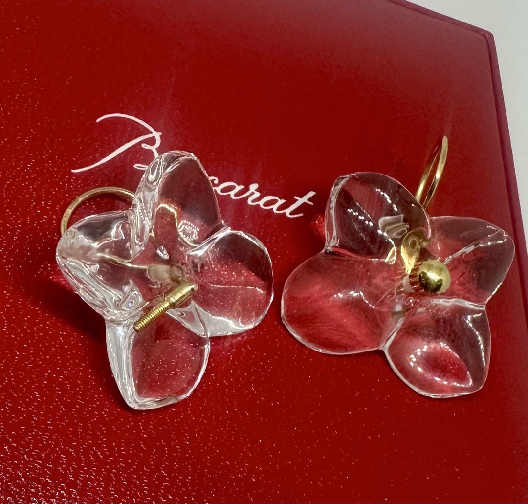 バカラ　オルテンシア　ピアス　クリア　K18 BACCRAT 16,559円