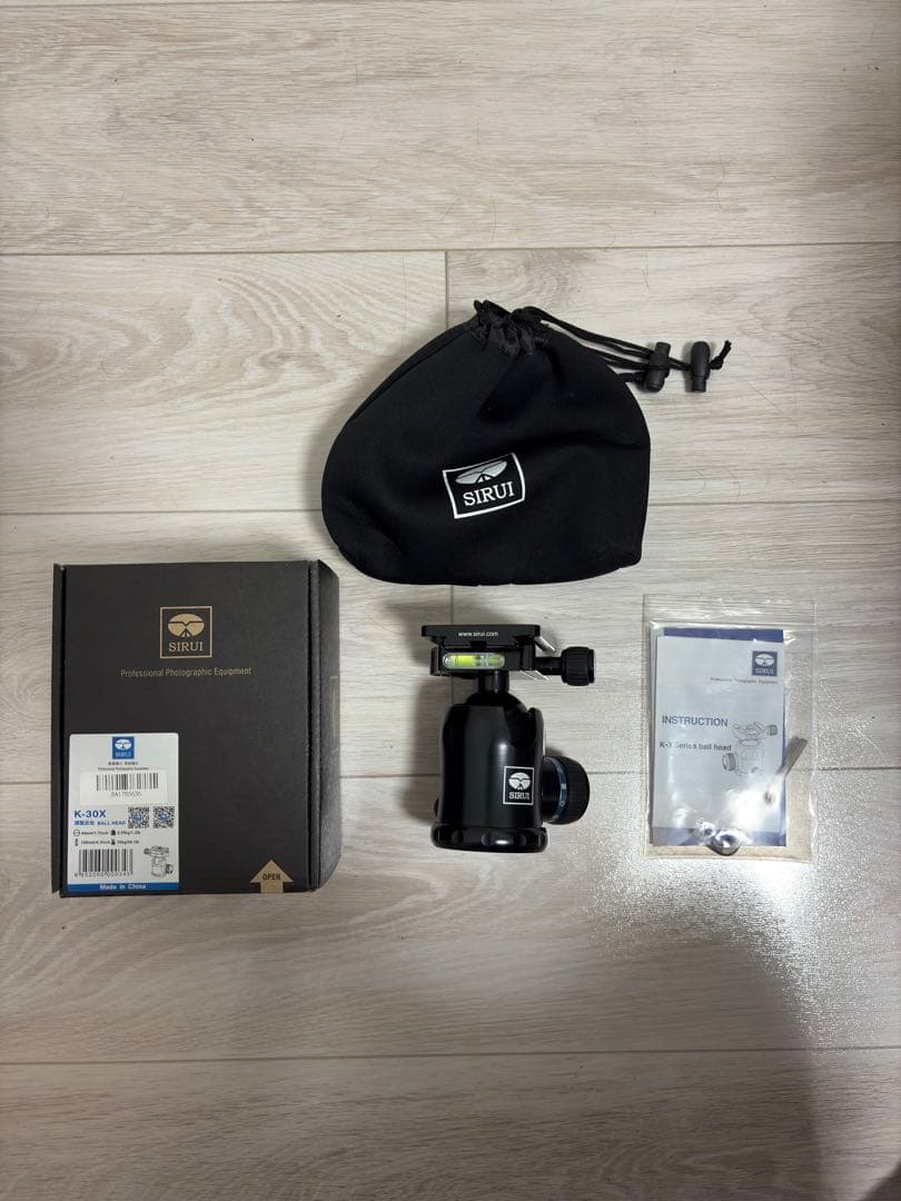 SIRUI KXシリーズ K-30X アルミニウム三脚雲台 プレート付き SIRUI KXシリーズ K-30X アルミニウム三脚雲台 プレート付き
