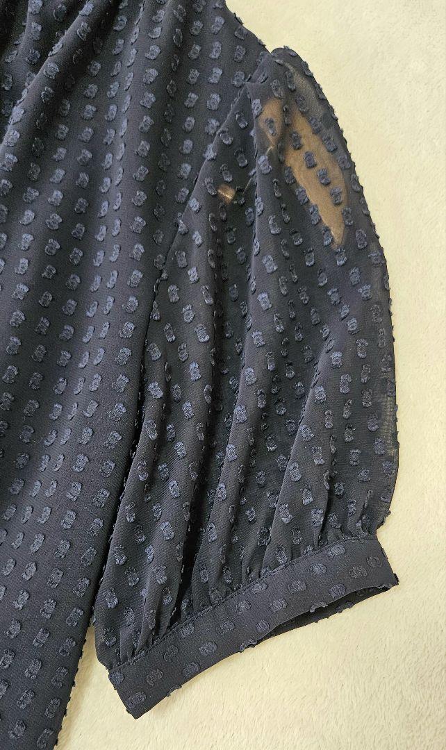 ◎シップス　カットジャガードシフォン2wayチュニック