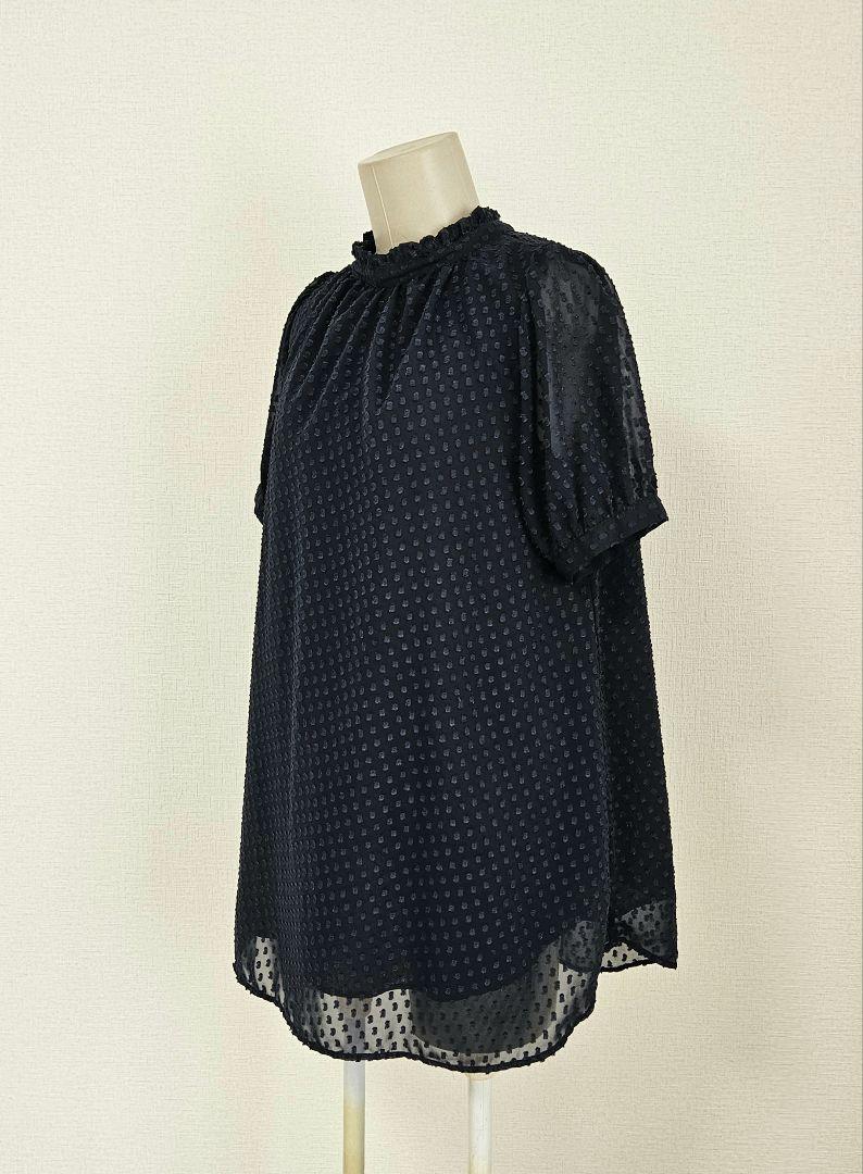◎シップス　カットジャガードシフォン2wayチュニック