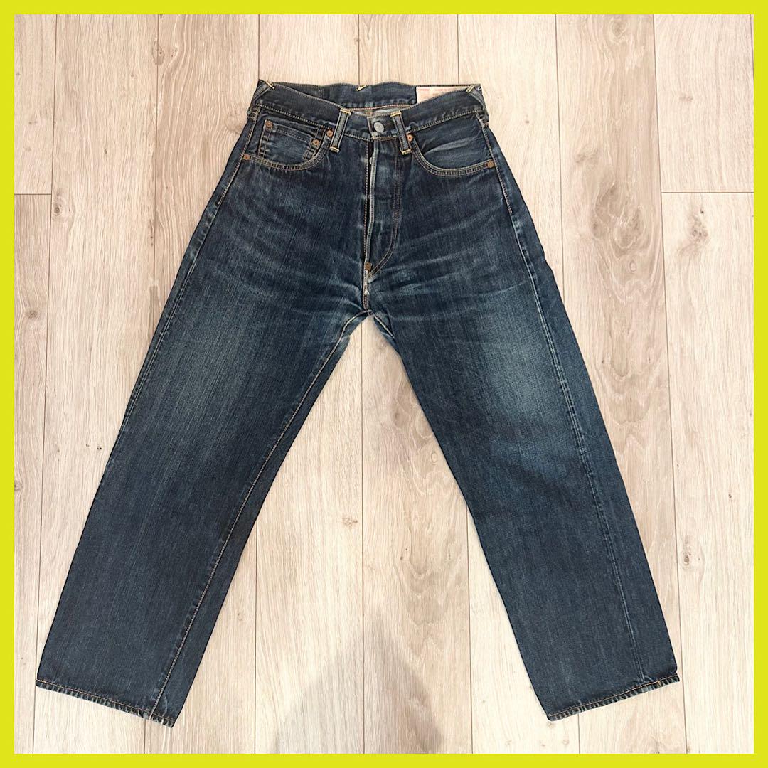 新作ウエア 美品 エビスヤデ 赤耳 ストレート デニム No2 エヴィス EVISU パンツ