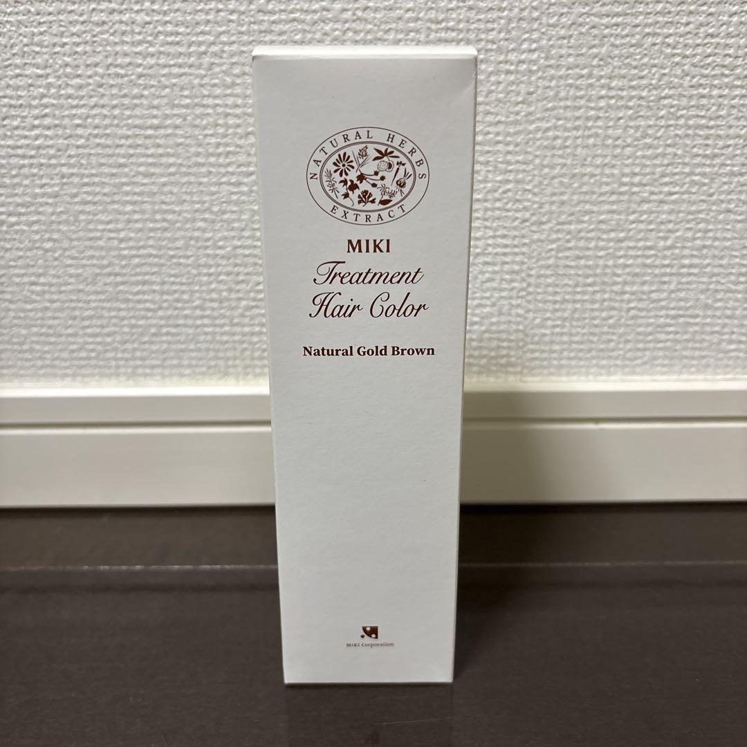 ミキ トリートメントヘアカラー ナチュラルゴールドブラウン160g 3本セット ミキ トリートメントヘアカラー ナチュラルゴールドブラウン160g