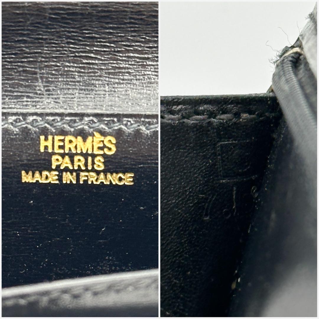 【極美品】HERMES エルメス　べアンクラシック　黒　長財布　□C刻印