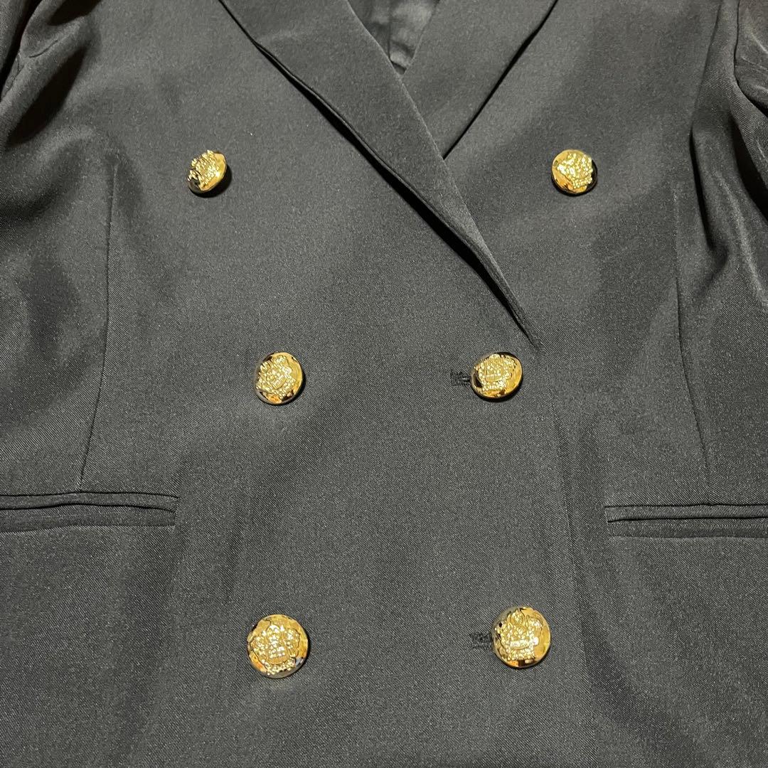 大人気完売品 コヒナ COHINAゴールドボタン ダブルジャケット 紺ブレ