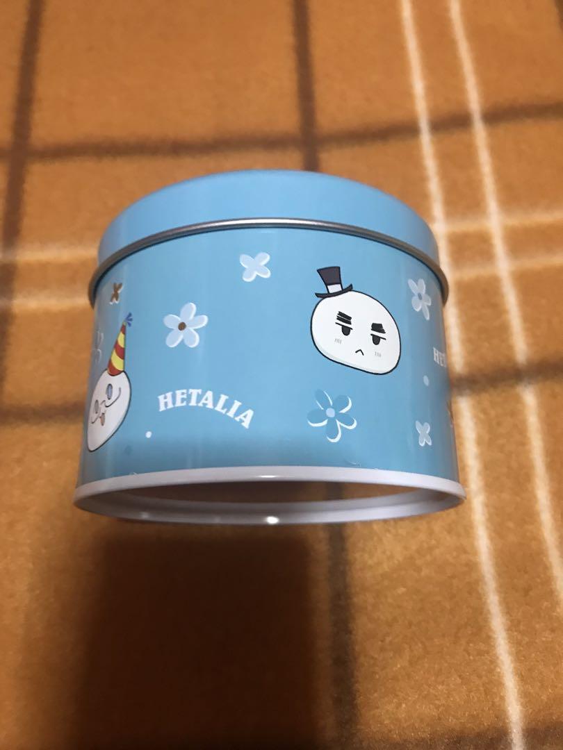 ヘタリア　缶　小物入れ　６個　クッキー　マグネット付き　くじ