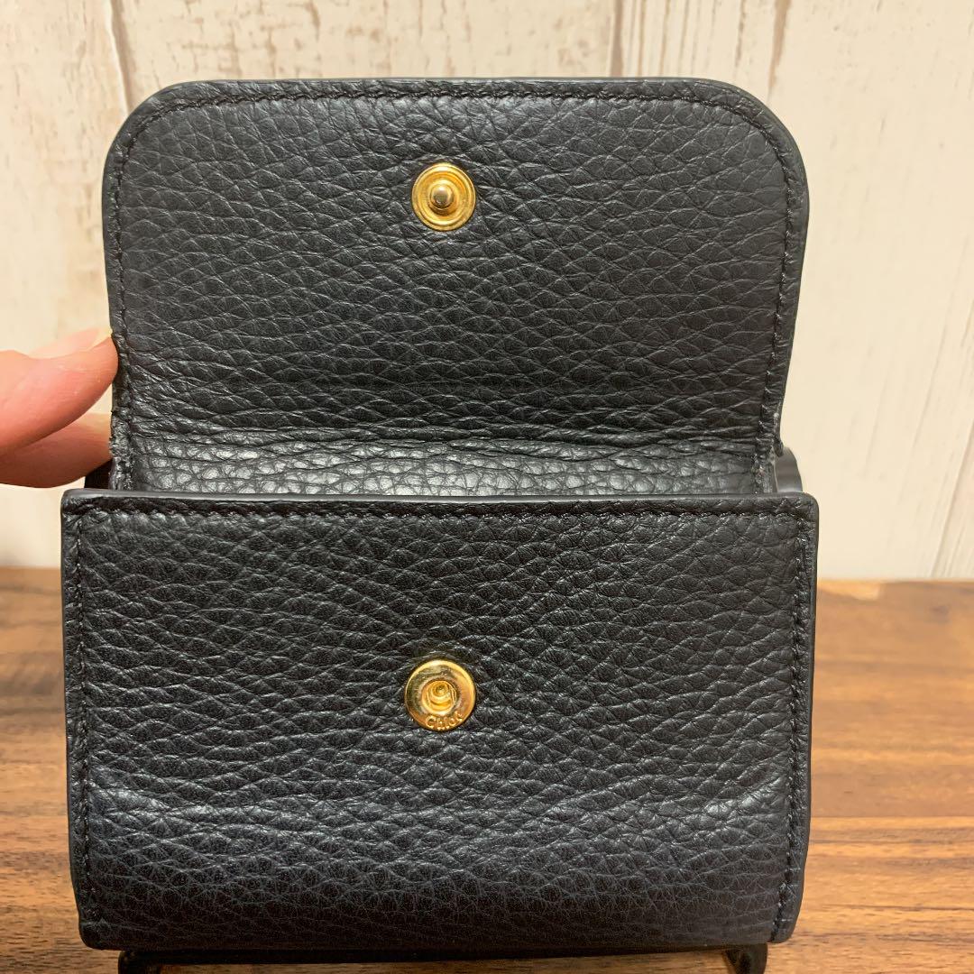 Chloe クロエ アルファベットチャーム 三つ折り 財布