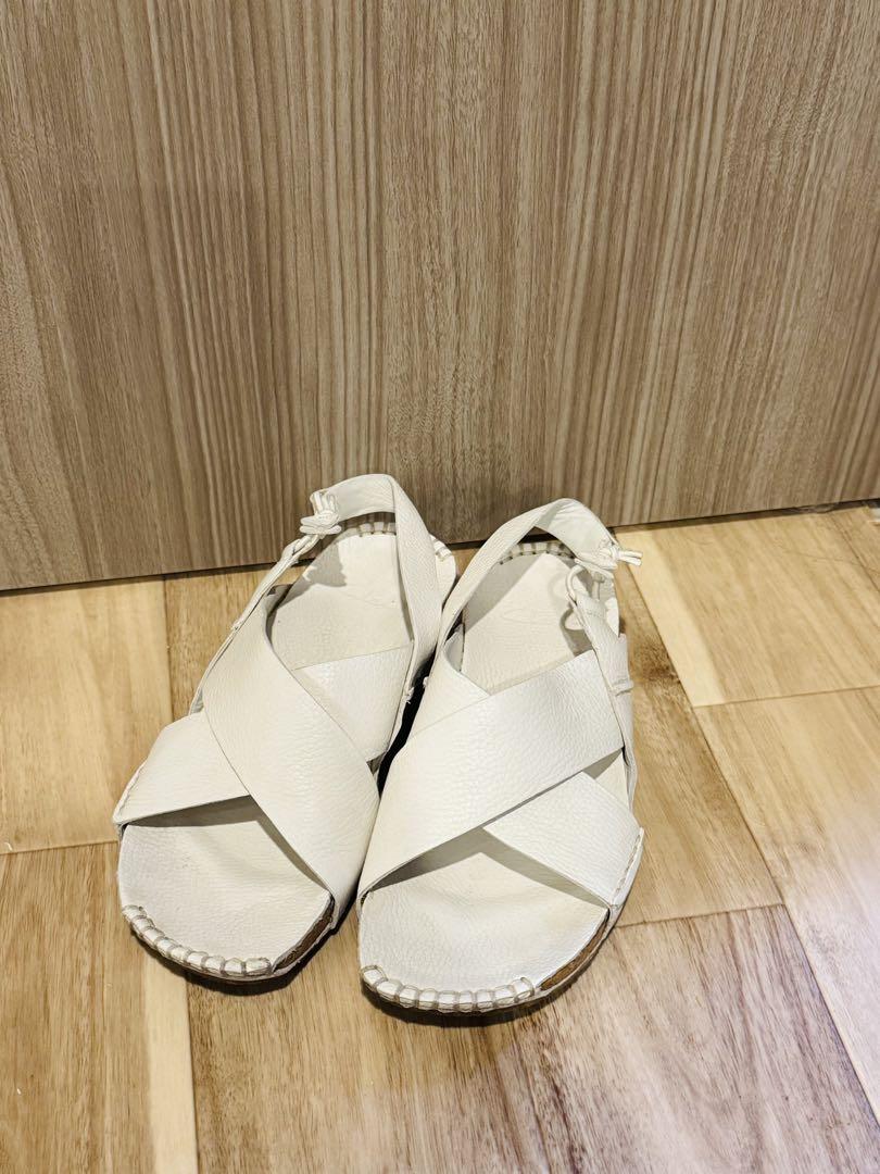 Clarks クラークス サンダル 白 23.5cm
