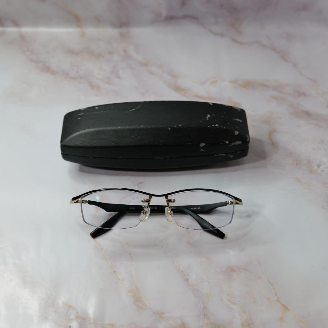 japonism ジャポニスム ハーフリム Y2K チタン メガネ ケース付き japonism ジャポニスム ハーフリム Y2K チタン メガネ ケース付き