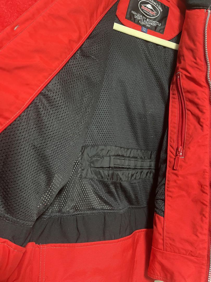 KUSHITANI バイクジャケット 赤