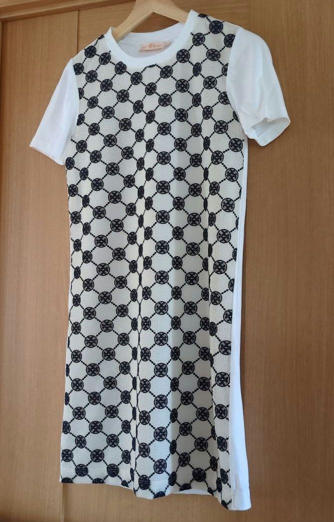 半袖ドレスワンピーストリーバーチTory burch