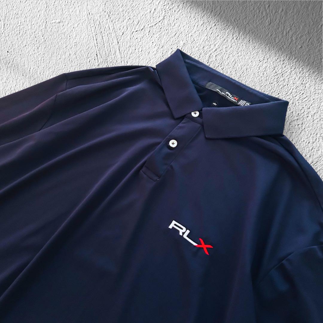 【稀少サイズ】美品 RLX RALPH LAUREN ポロシャツ 半袖 XXL