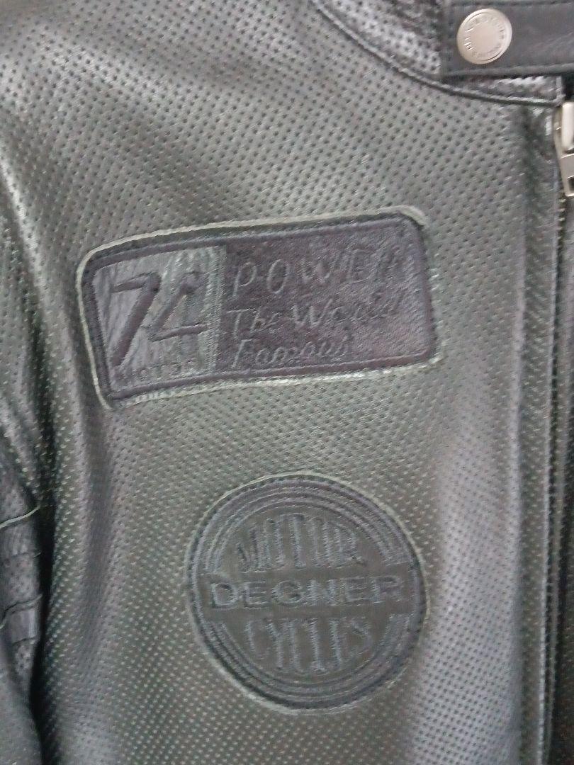 【値下げ中】デグナー　メッシュ　ライダース　シングル　牛革　Ｍ　超美品