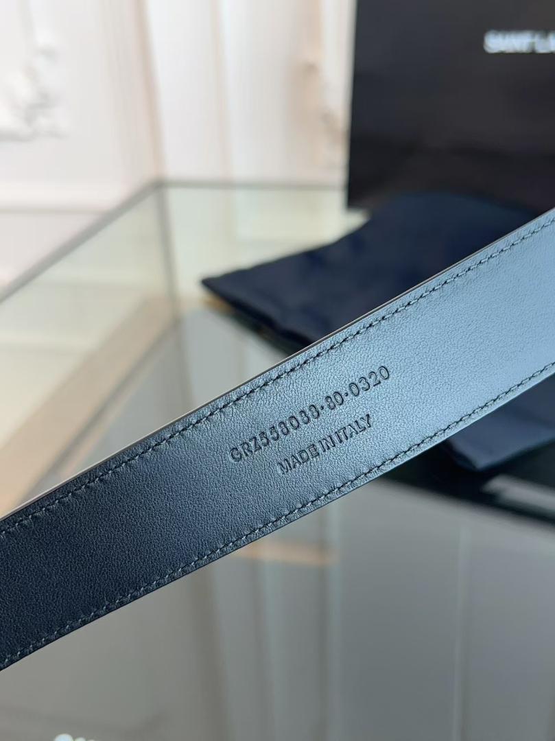 【中古】Saint Laurent レザーベルト 95cm
