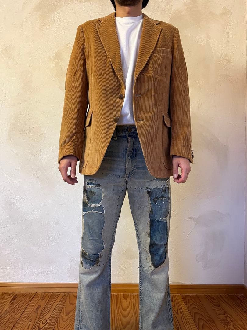 ビンテージ コーデュロイ テーラードジャケット チェコスロバキア製 90sL・VINTAGE