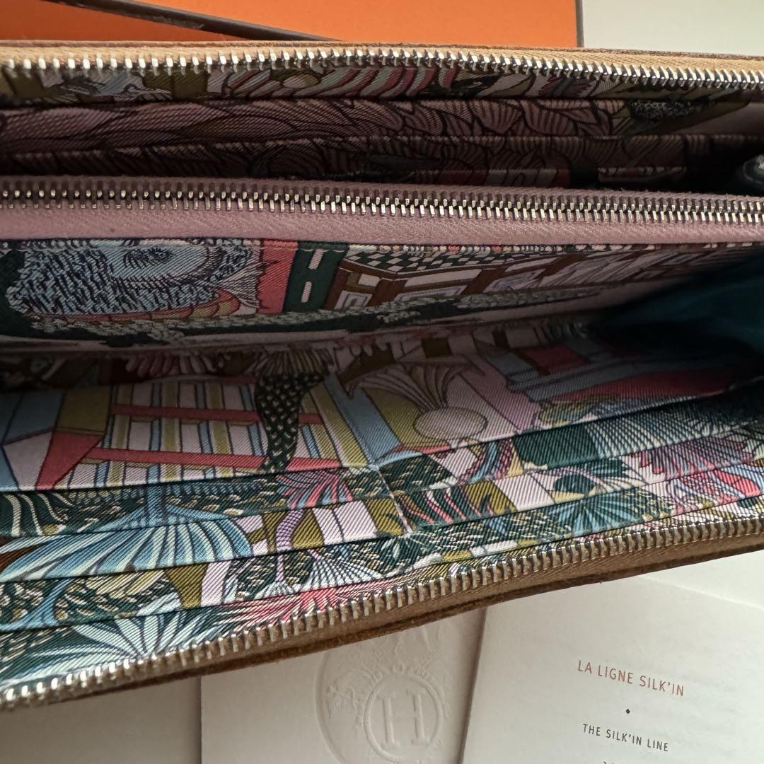 【極上美品】 757 HERMES エルメス アザップ シルクイン 長財布