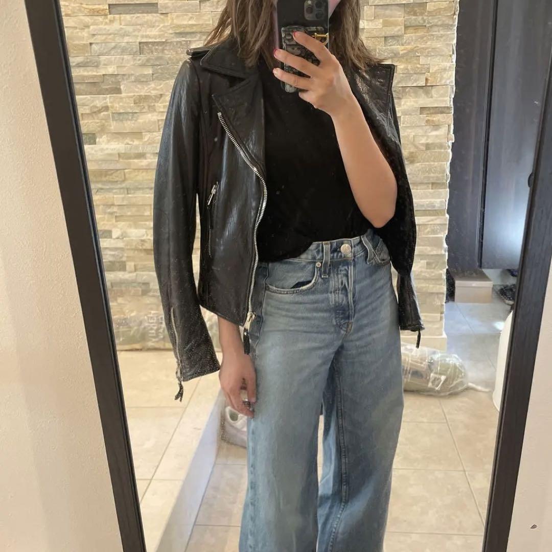 50割引 BALENCIAGAバレンシアガ☆レザーライダース34 バレンシアガ