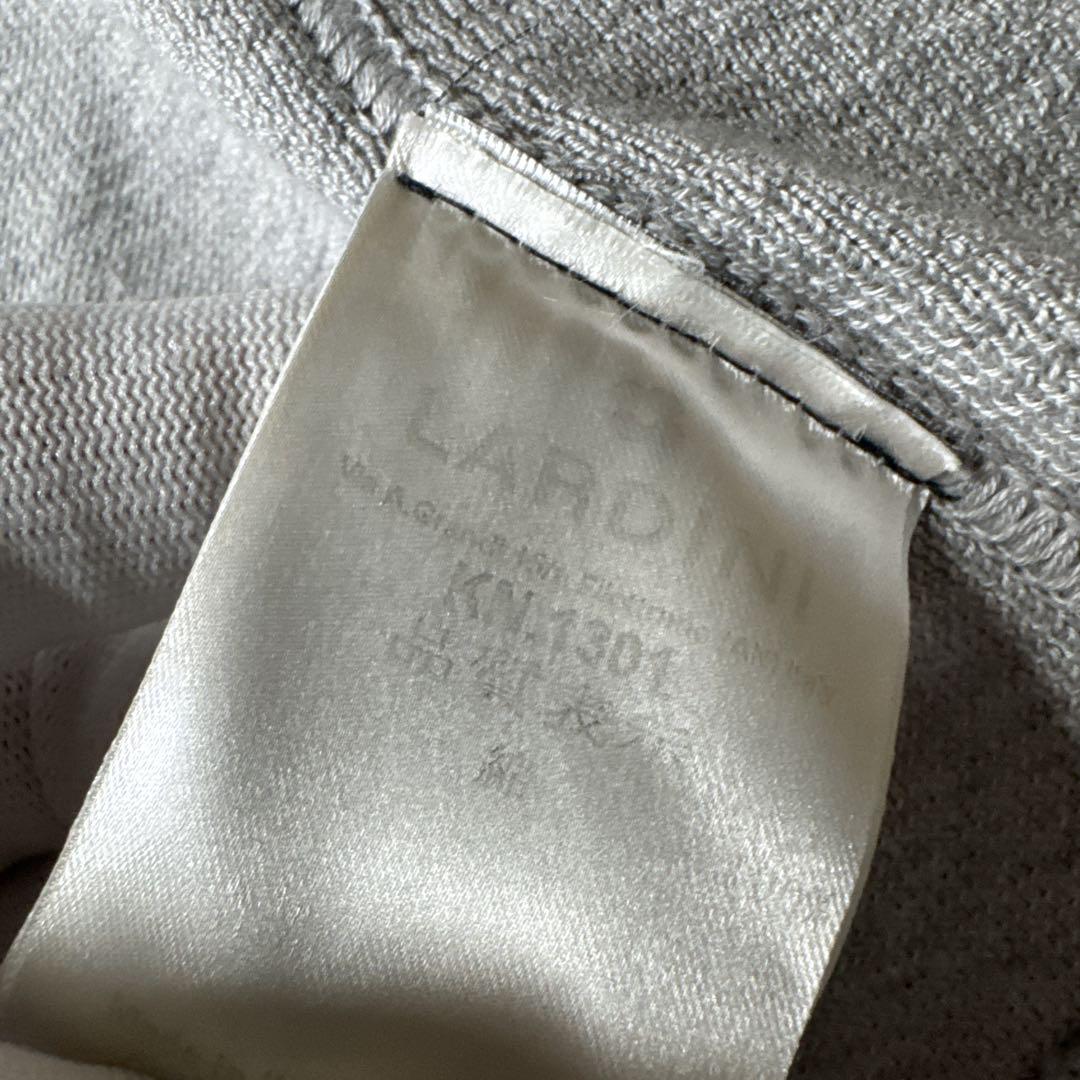 LARDINI ラルディーニ サマーニットジャケット L相当 グレー