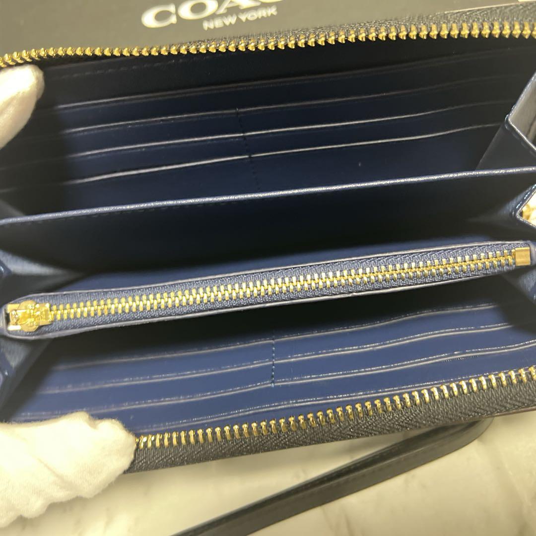 COACH ネイビー 長財布 新品未使用 コーチ