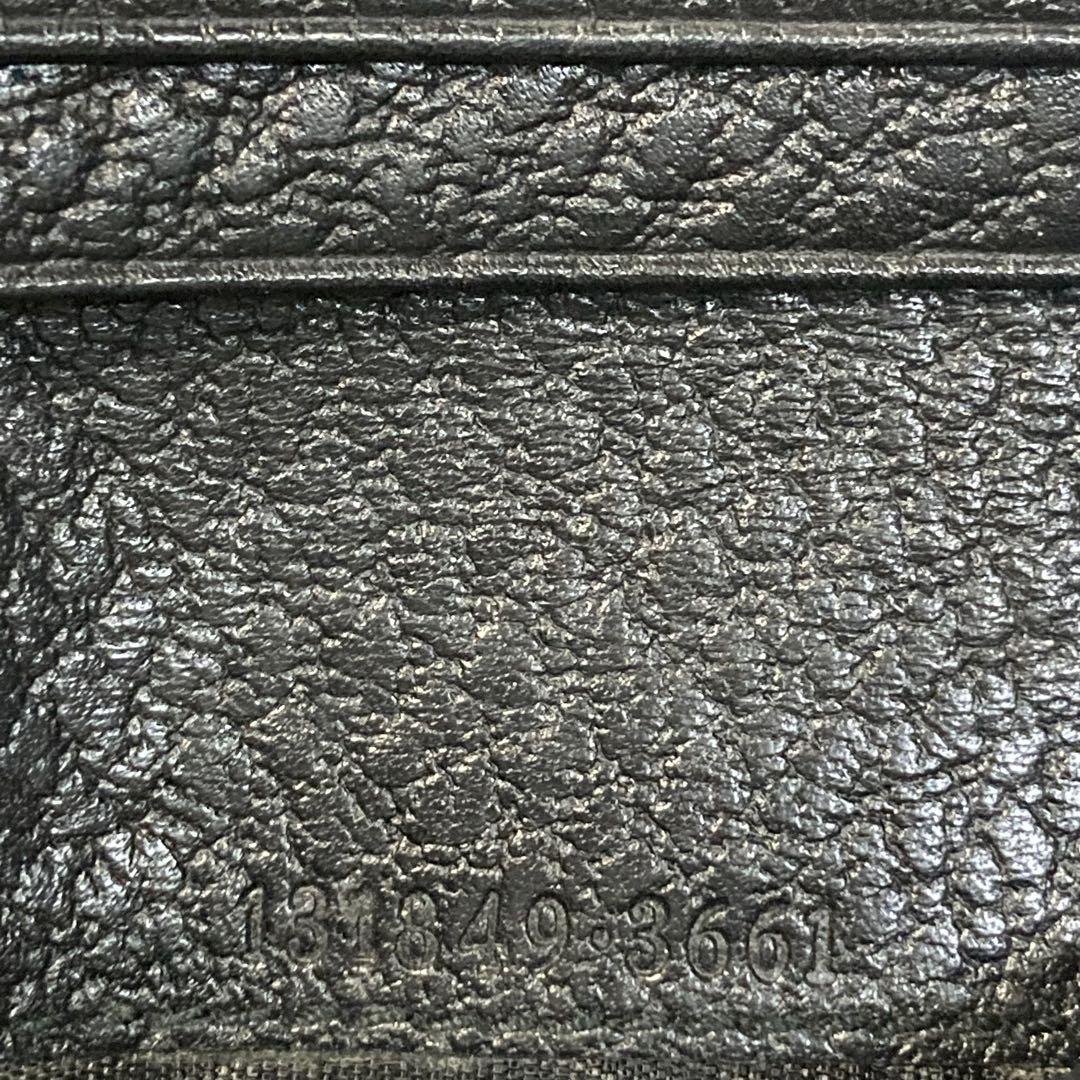 今週スペシャルセール 美品 GUCCI グッチ 二つ折り 財布 黒